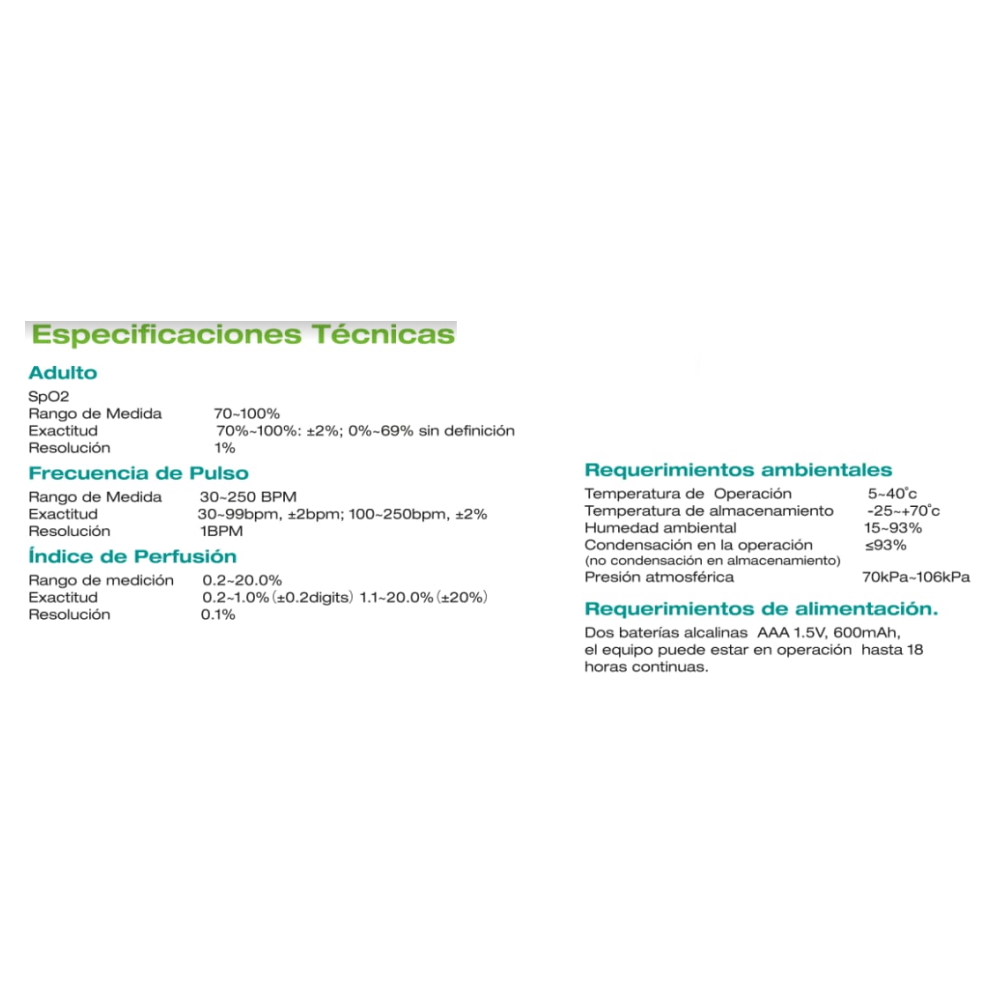 Oxímetro Pulso Adultos Niños 4 Parámetros Md300c2 Xignal