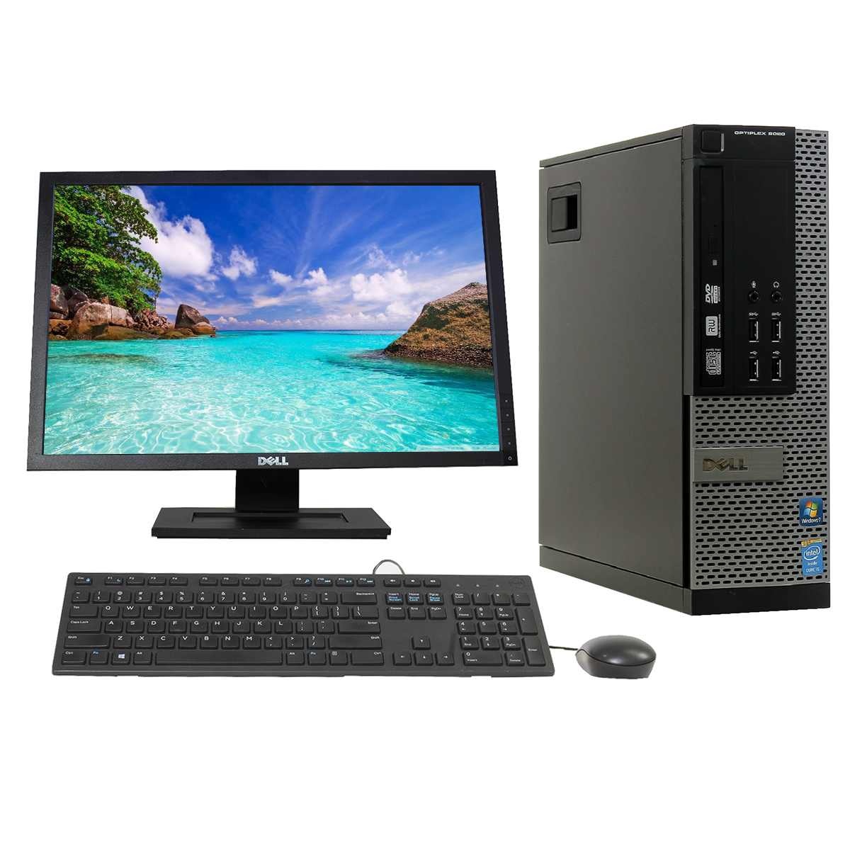 Computadora de Escritorio Dell Optiplex Intel Core i5 8GB RAM 240GB SSD monitor 22" (Reacondicionado)