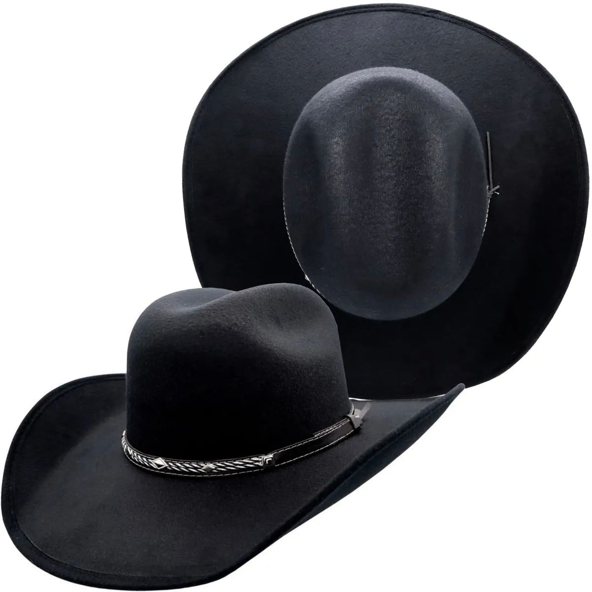 Sombrero Unisex Vaquero Dubetina Resistente Y Versátil Negro