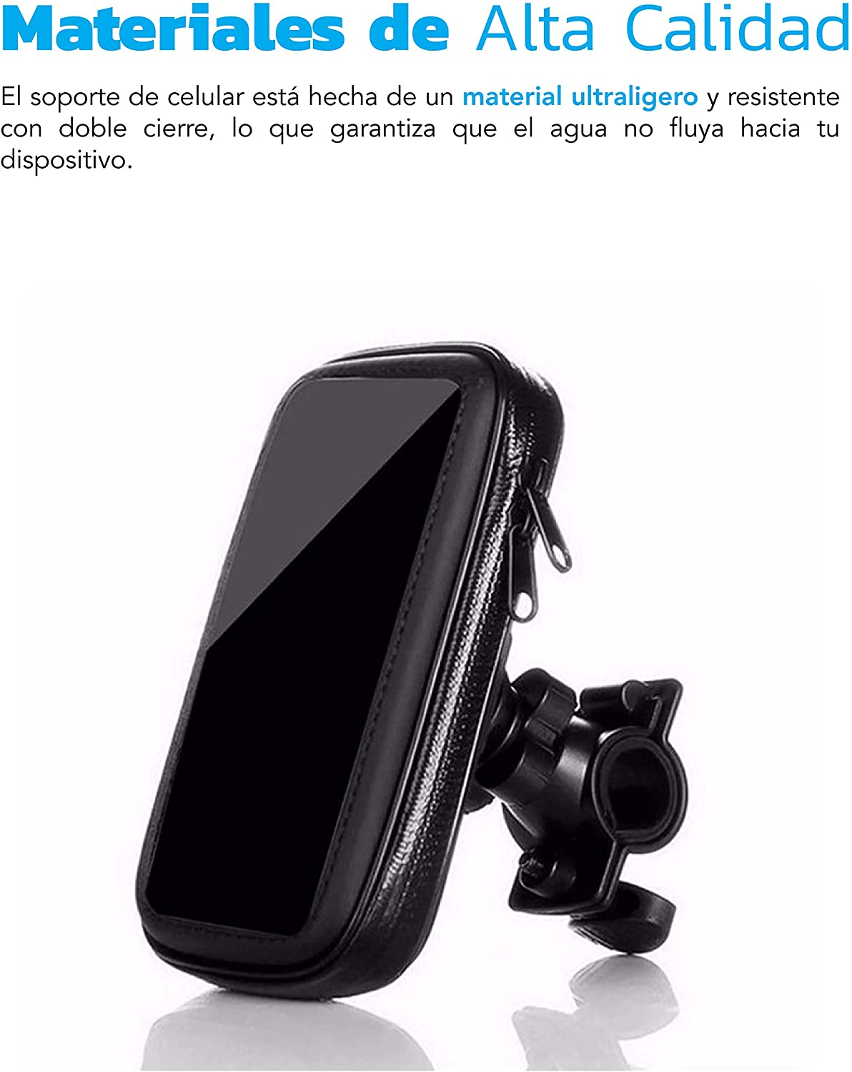 Soporte Base Porta Celular Bicicleta Moto Universal para Lluvia