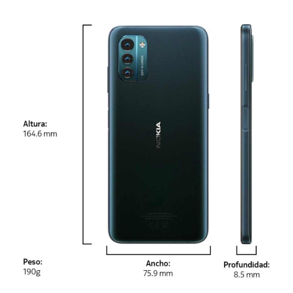 Nokia G21 4/128 GB Azul (Dual SIM) + Bocina Charge2 Roja