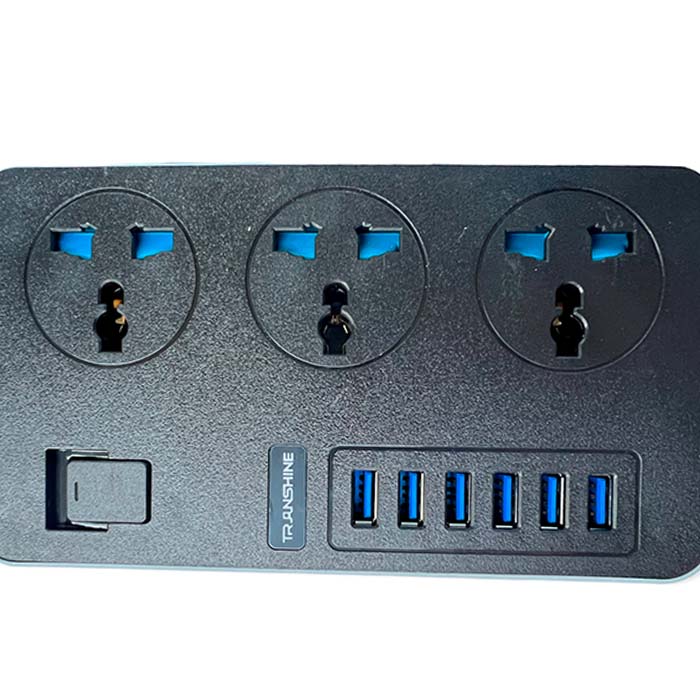 Multicontacto 6 Puertos USB y 3 Enchufes