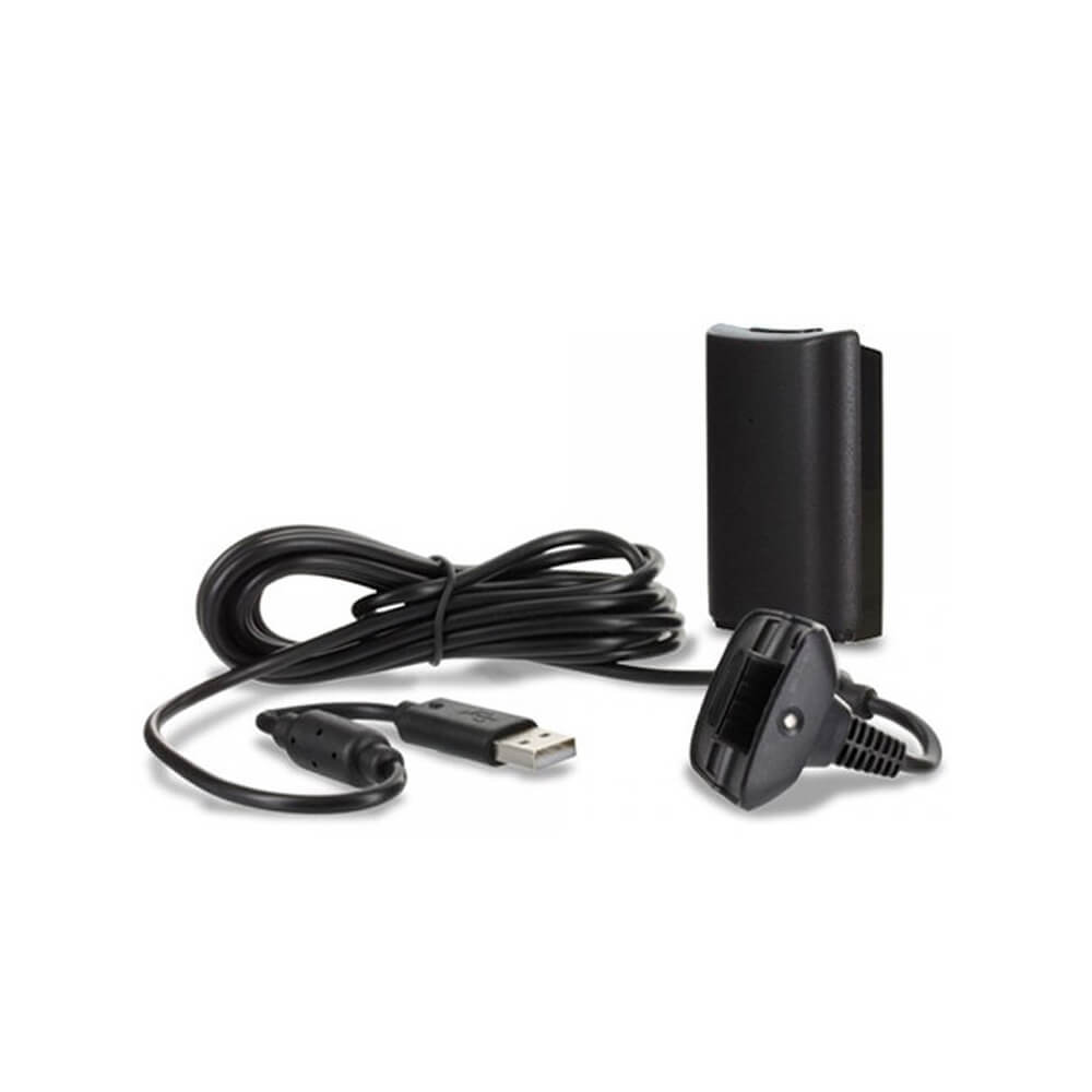 Kit Carga Y Juega Para Control Xbox 360 Cable Y Pila