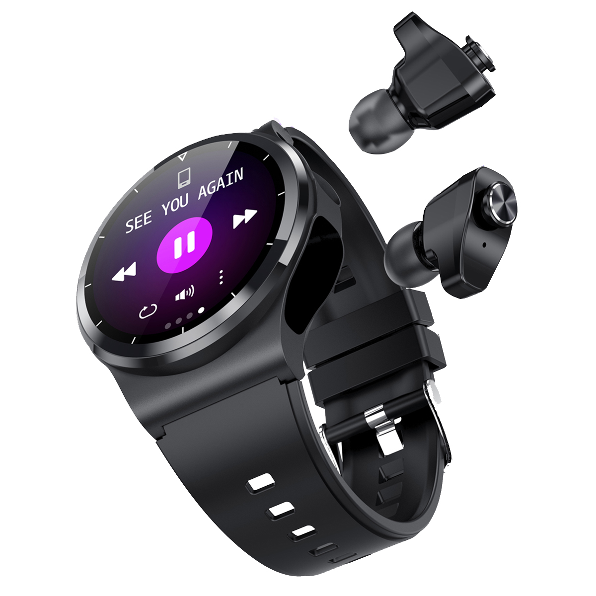 Smartwatch Reloj Inteligente Con Audífonos Gt69 Fralugio True Wireless