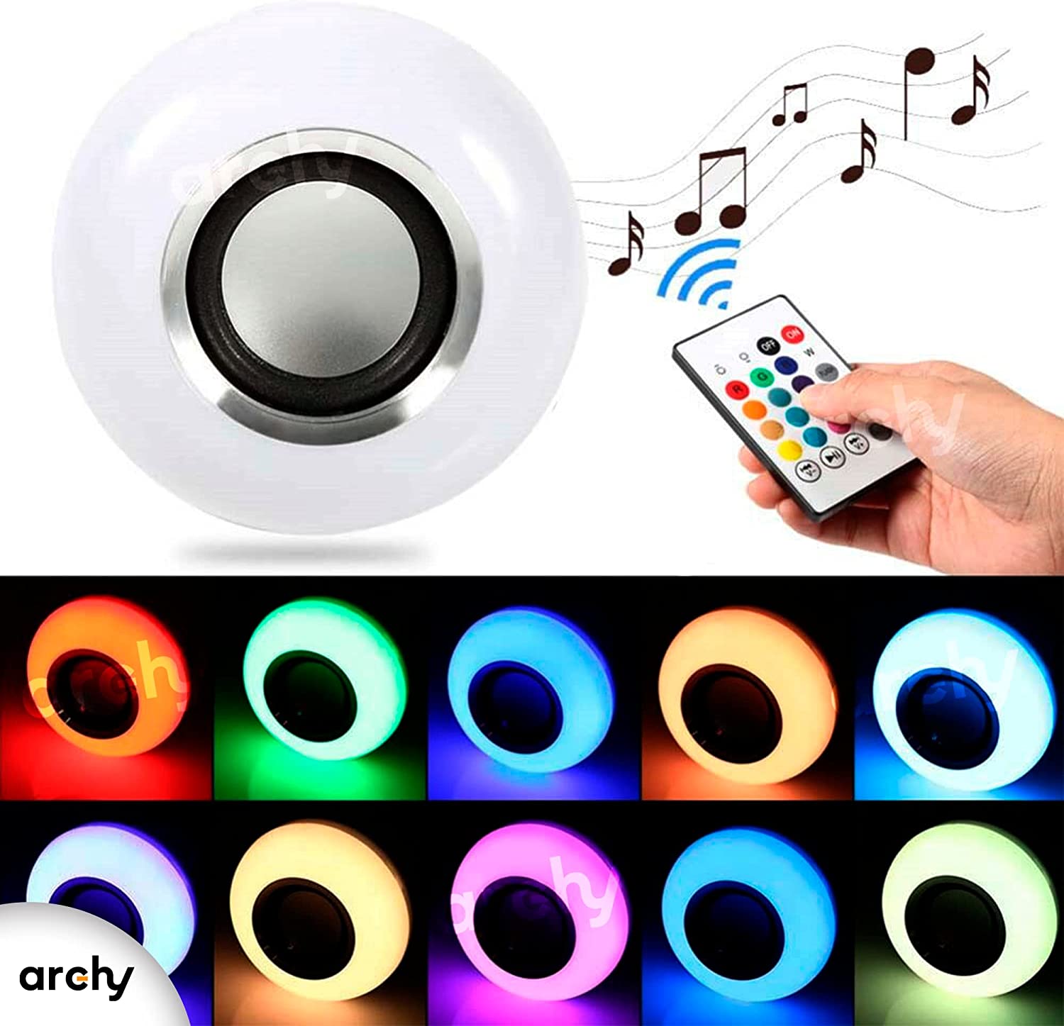 Bombilla Lampara Foco Musical Altavoz Bluetooth