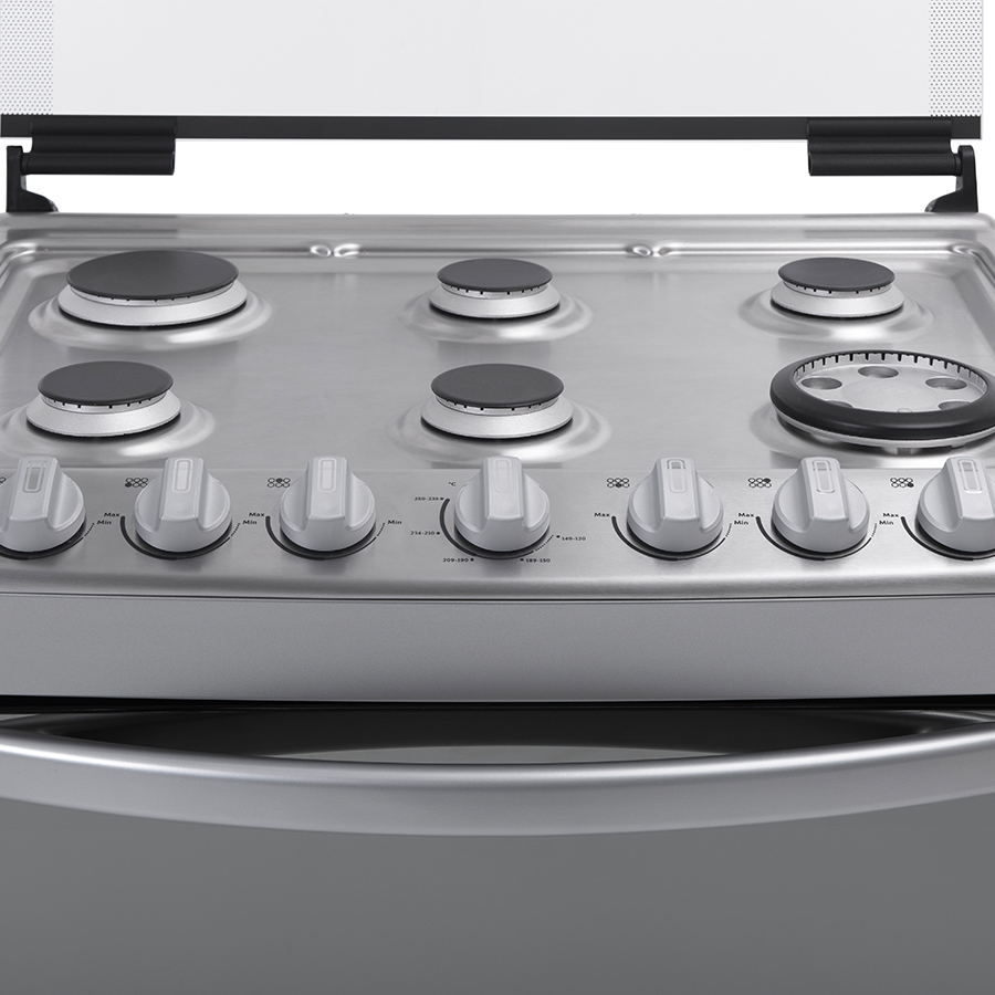 Estufa Al Piso Gas Acros 30" Plateado AF6423D