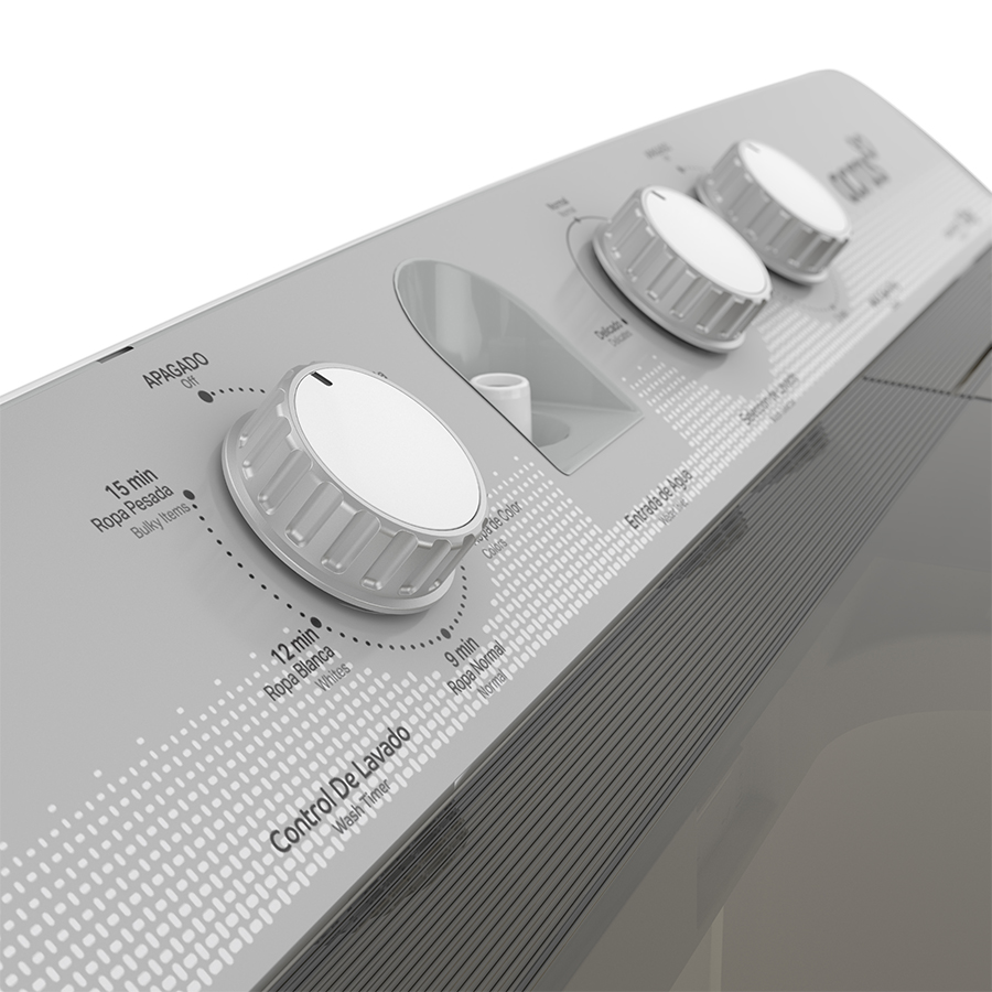 Lavadora dos tinas Acros 13kg ALD1335JE Blanco