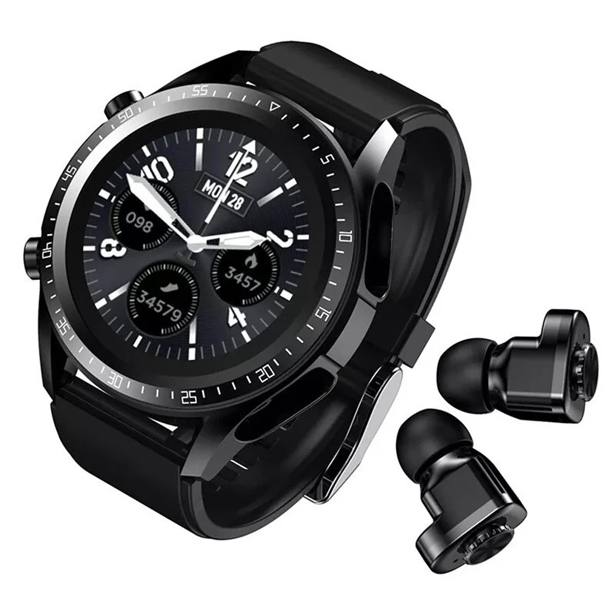 Reloj Inteligente Smart watch 2 en 1 Tws Con Audífonos True Wireless FRALUGIO.