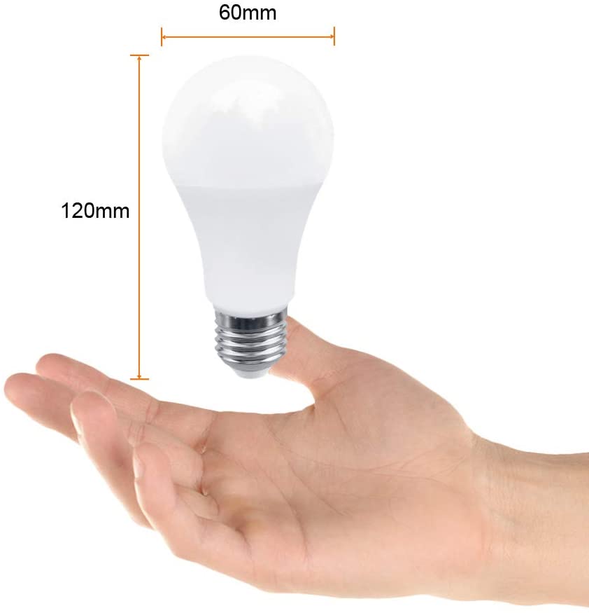 10 Focos Led 10w ahorrador para casa de 127v A19 Luz Fría 810lm