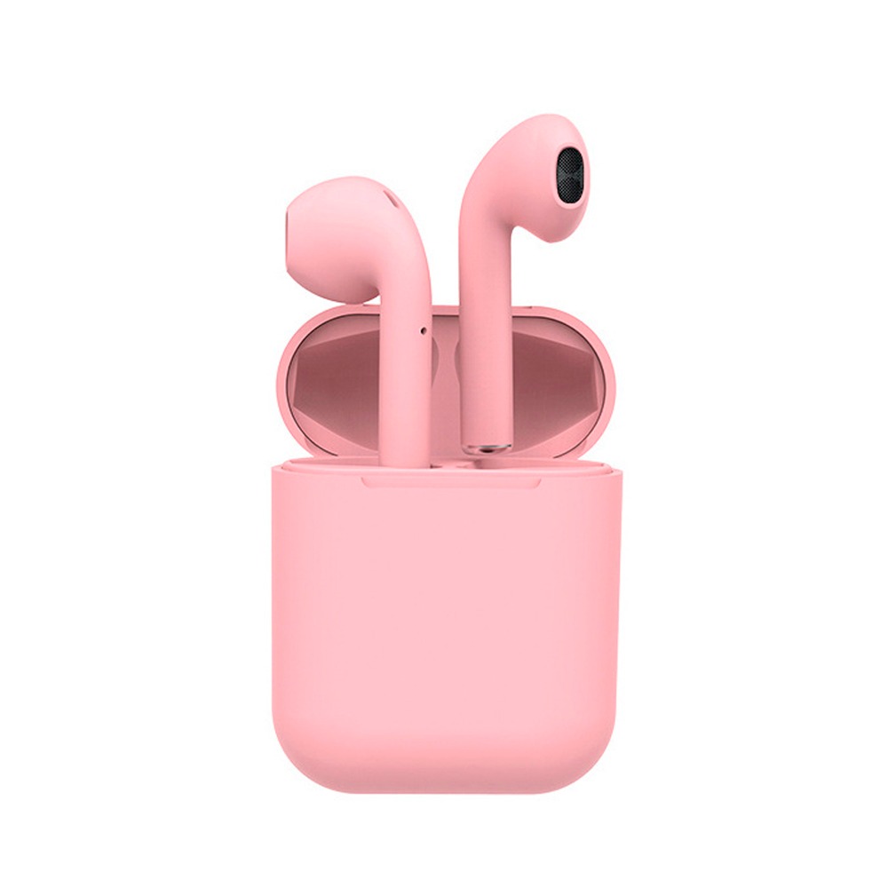 Reloj Led Digital Para Niños Personajes De Dibujos Animados Reloj De Banda Infantil Mas Audifonos Bluetooth Inalambrico i12 Android Color Rosa
