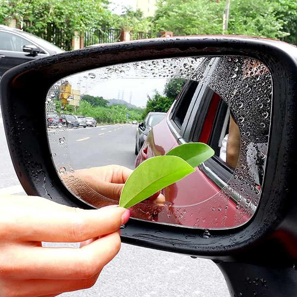 2 Pegatinas Protectoras Hidrofóbicas Antiniebla Para Retrovisor – Adhesivas Y Reutilizables