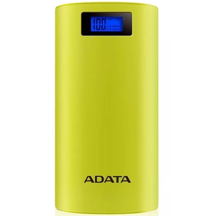 Bateria Adata P20000D 20000mAh Amarillo USB Power Bank Cargador Portatil AP20000D-DGT-5V-CYL