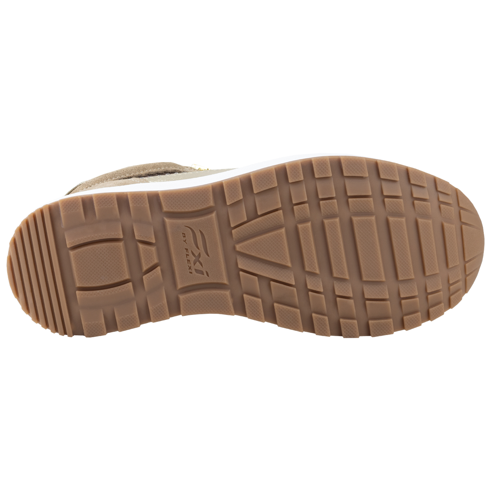 TENIS URBANOS FXI SUELA GRUESA PARA DAMA FLEXI 117201 ORO