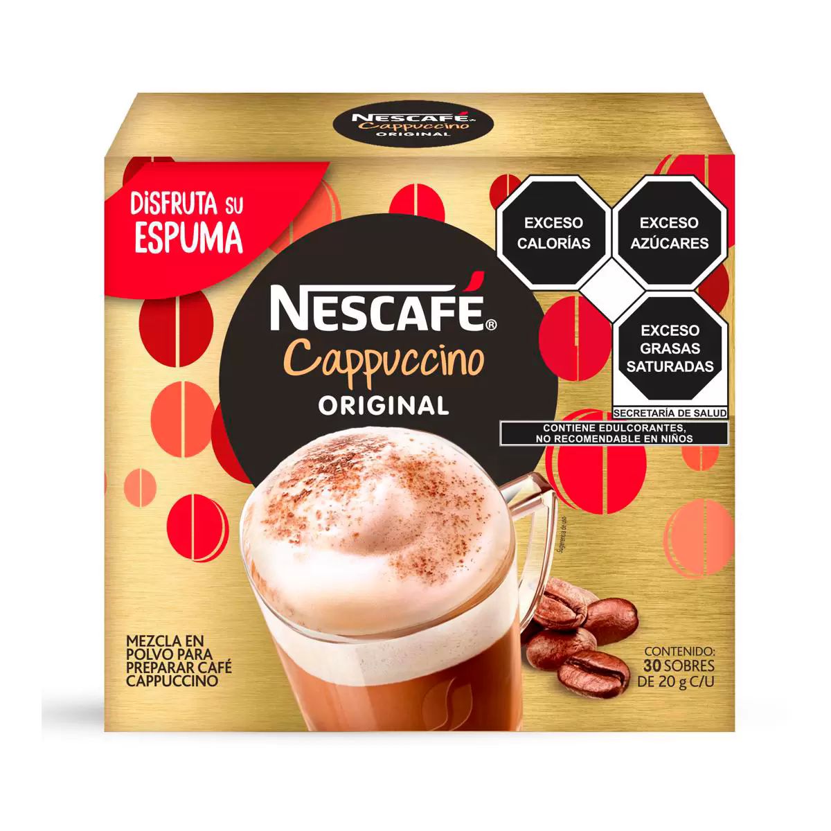 Cappuccino Original Nescafé 30 Sobres De 20g C/u