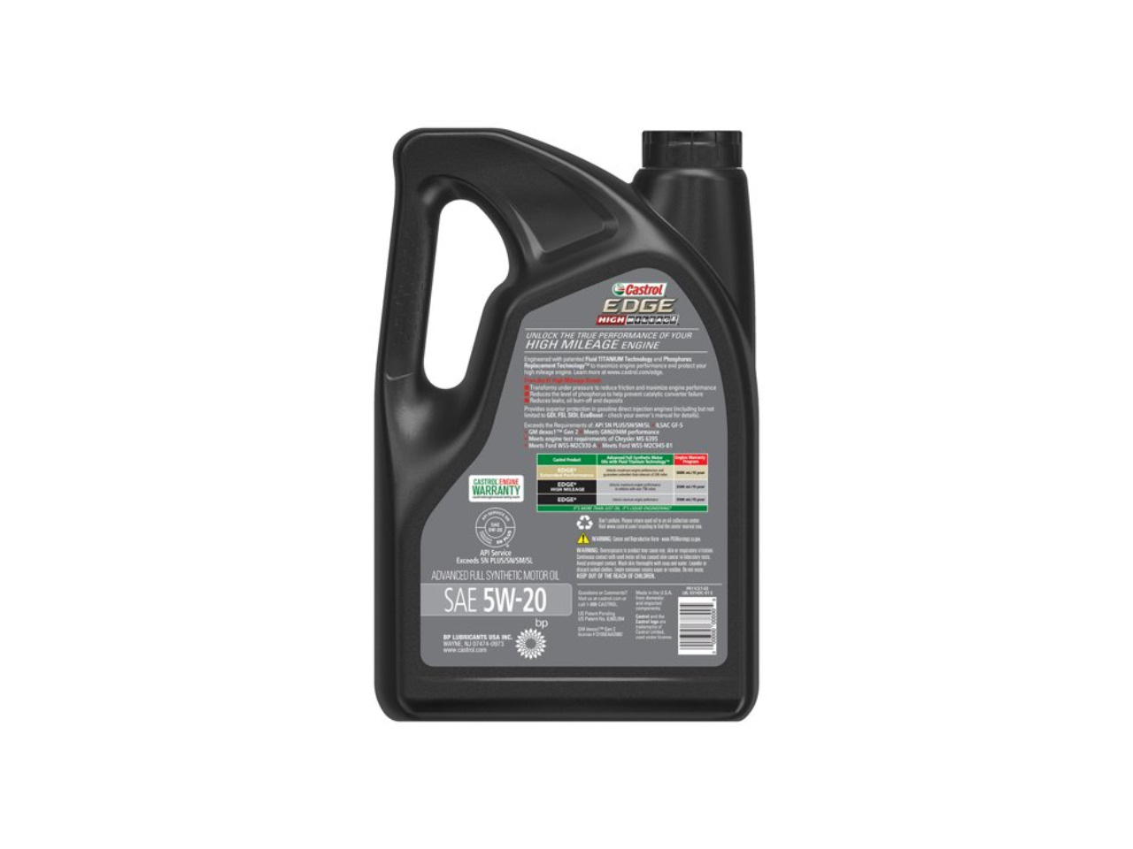 Castrol Edge Alto Kilometraje 5w20 4.73 Litros