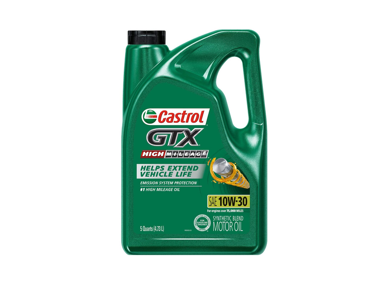 Castrol Gtx Alto Kilometraje 10w40 Mezcla de Sintético 4.73 Litros 