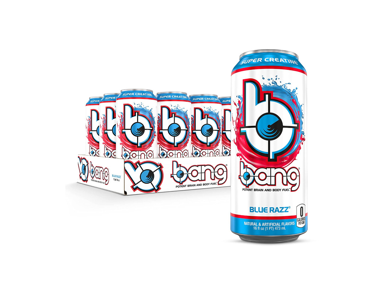 Bang Energy Drink Blue Razz 12 Pack 