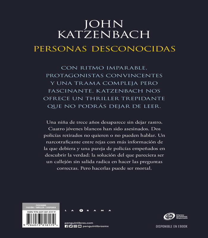 Personas desconocidas Autor John Katzenbach