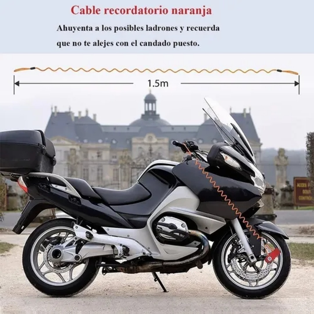 Candado Para Bicicleta Moto Motocicleta Con Alarma Bloqueo de Disco