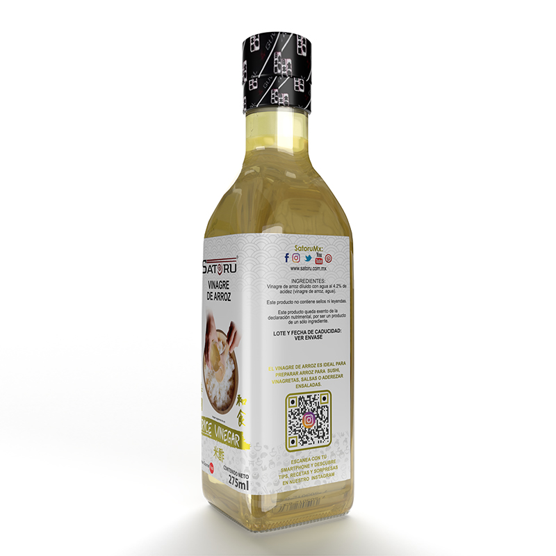 Vinagre De Arroz Para Preparar Sushi 275ml SATORU