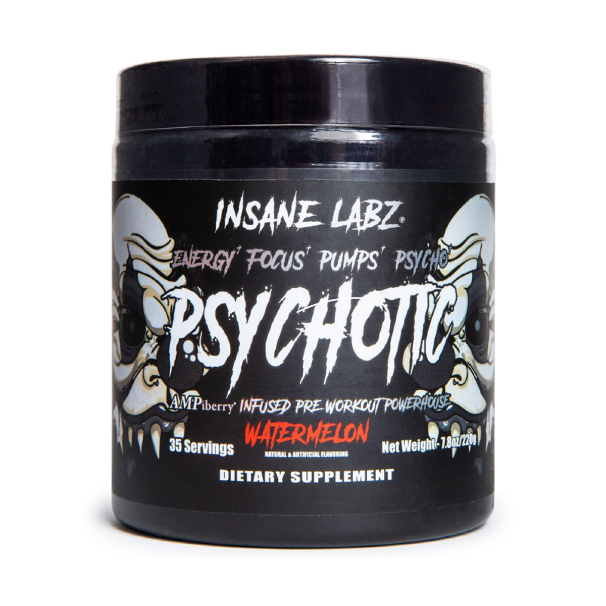 Pre-Entreno Insane Labz Psychotic Black 228g 35 Serv. - Uva