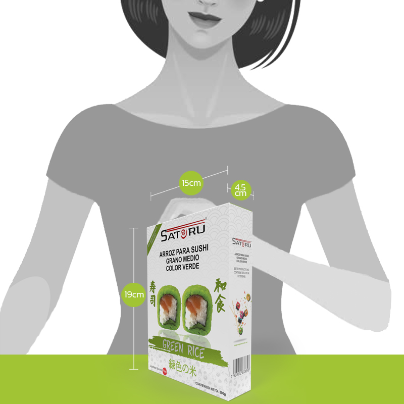 Arroz Para Sushi Verde 300 grs. SATORU