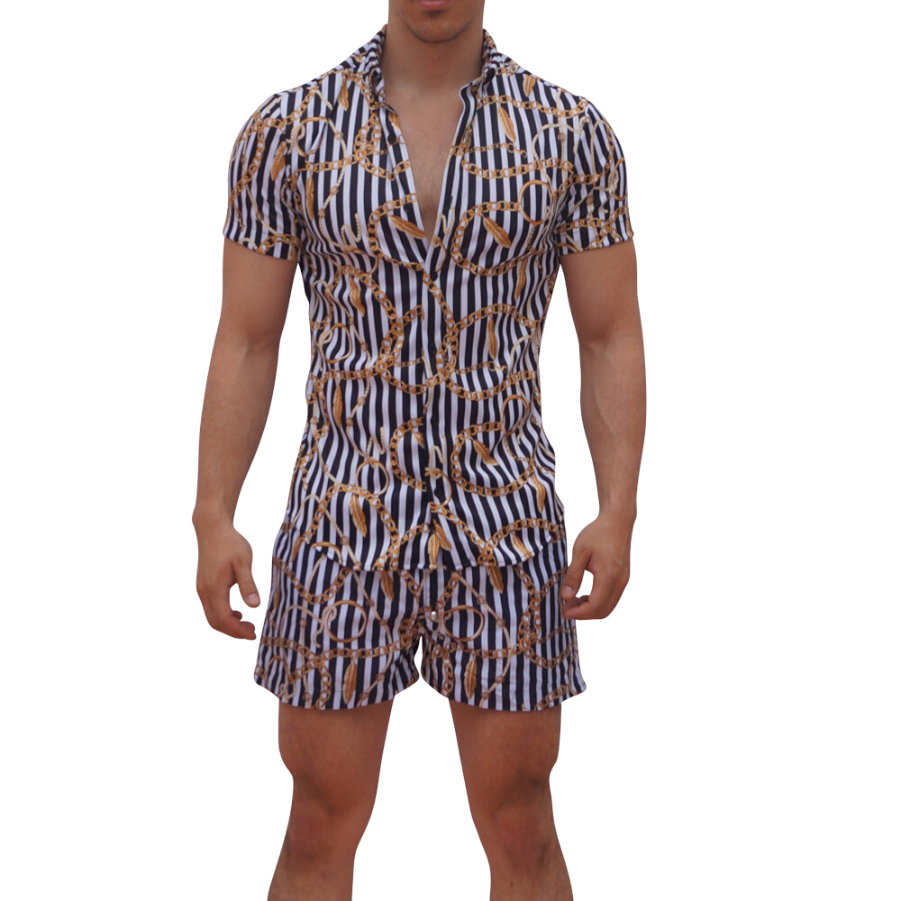 John Leopard Camisa Sublimada Manga Corta