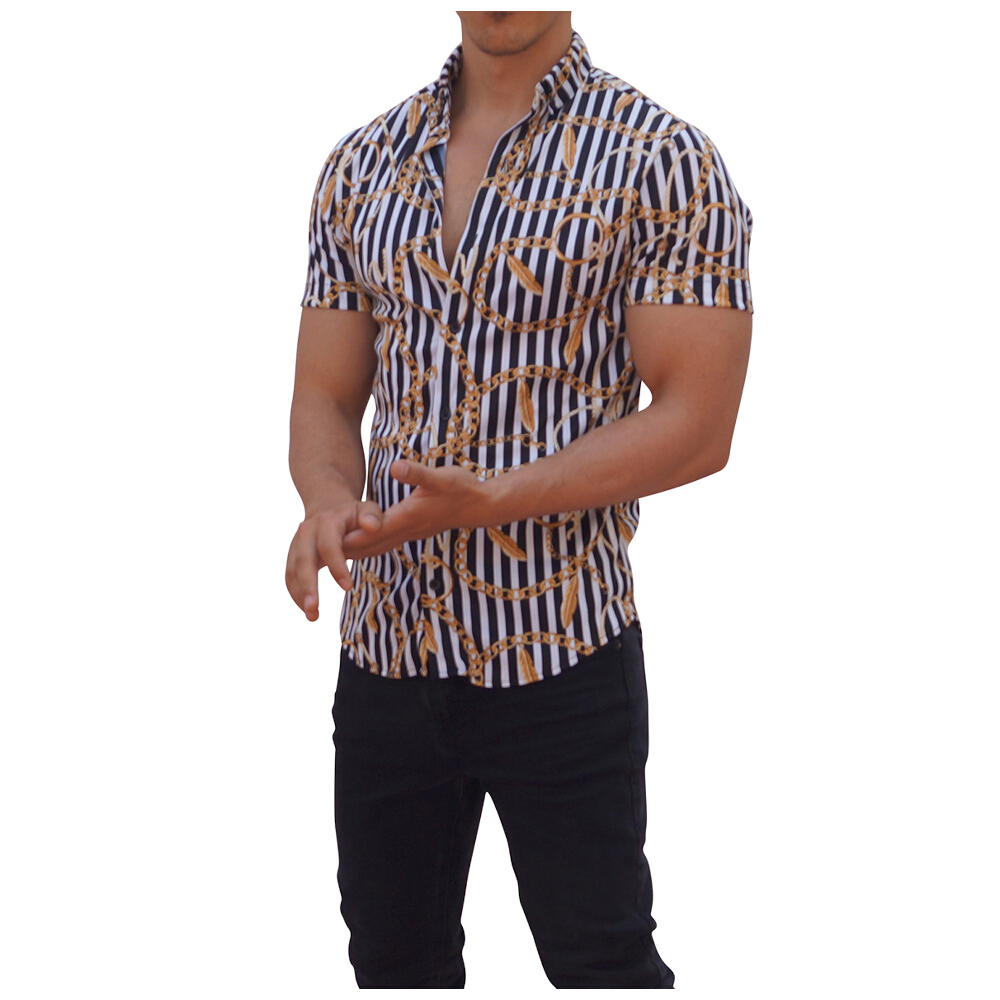 John Leopard Camisa Sublimada Manga Corta