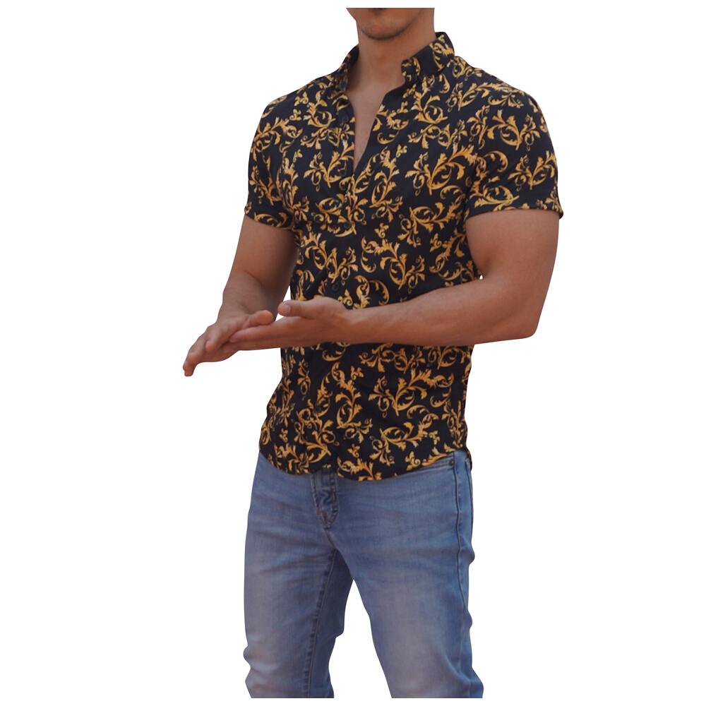 John Leopard Camisa Sublimada Manga Corta