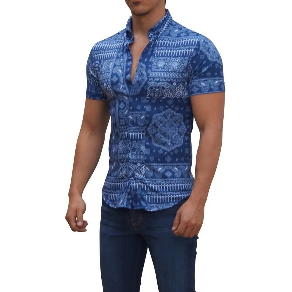 John Leopard Camisa Sublimada Manga Corta