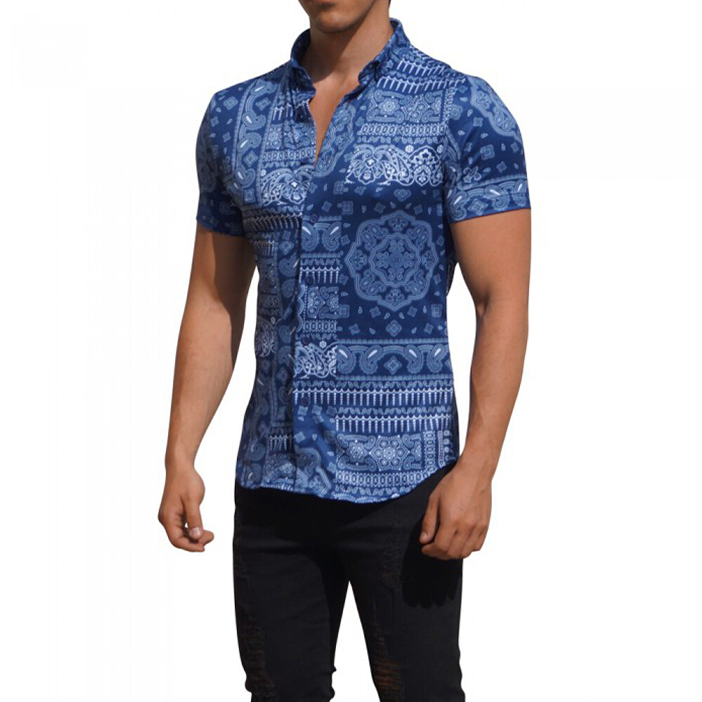 John Leopard Camisa Sublimada Manga Corta
