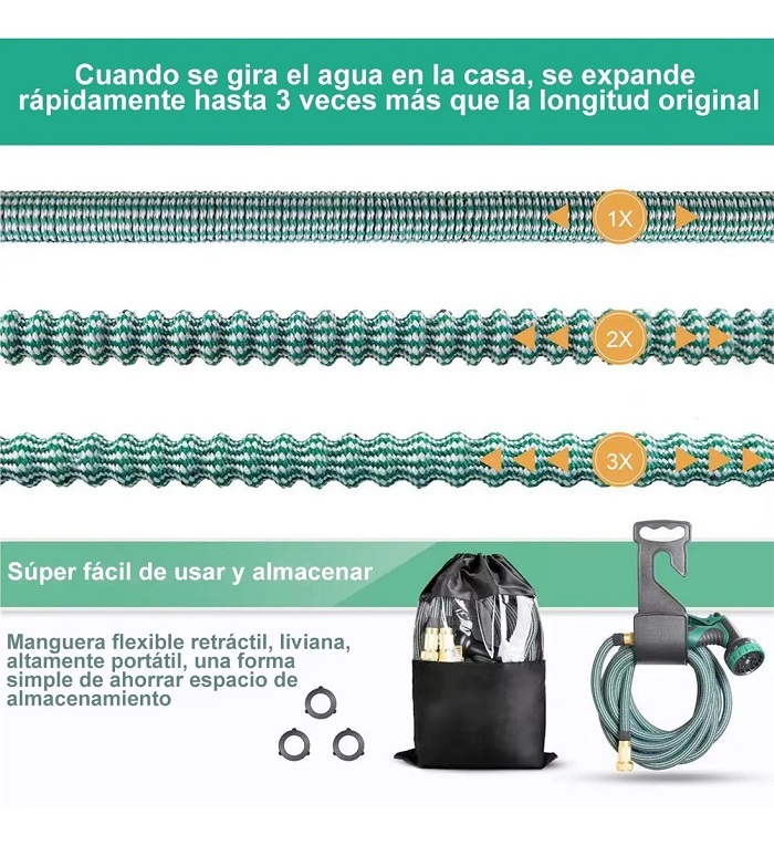 Mangueras Expandibles Jardín 10 Modos De Pulverización