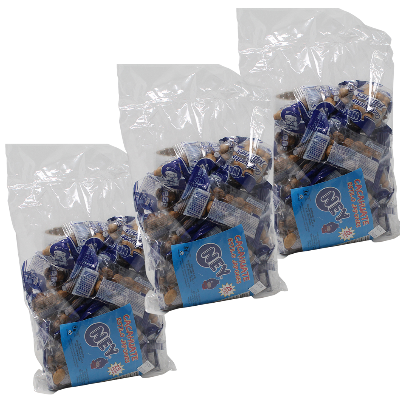 Paquete 5 Cacahuates Ney 20 gr con 25 piezas c/u