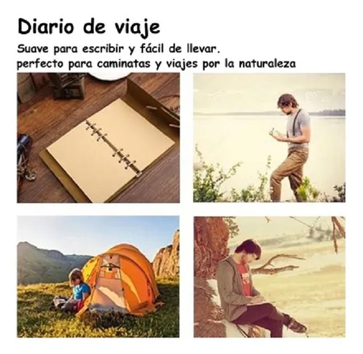 Libreta Vintage De Piel Grande Cafe