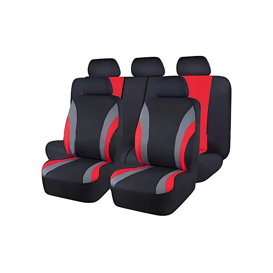 Cubre Asientos Auto Alta Calidad Elasticidad Universal 9 Pzs 