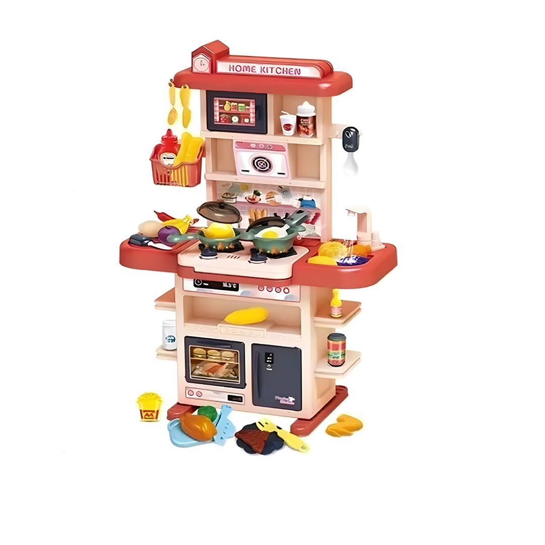 Juguetes Cocina Niños 43pzs 74cm Luz Sonido Agua Vapor Spray