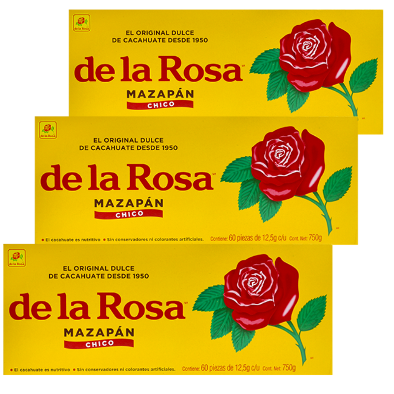 Paquete 5 Mazapán chico 60 piezas c/u 