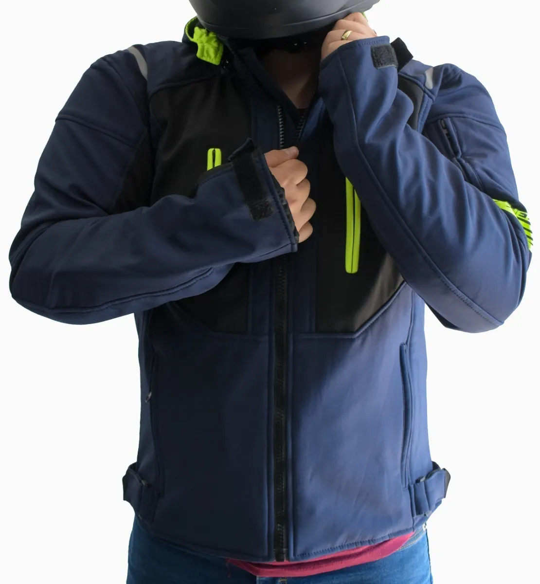 Chamarra Para Moto Hebotech Impermeable Con Protecciones