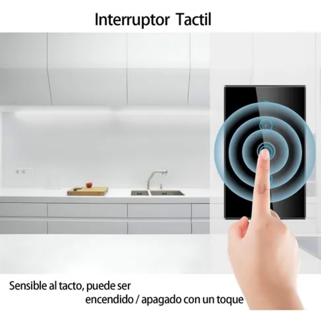 Interruptor Luz Pared Inteligente Wifi 3 Vías