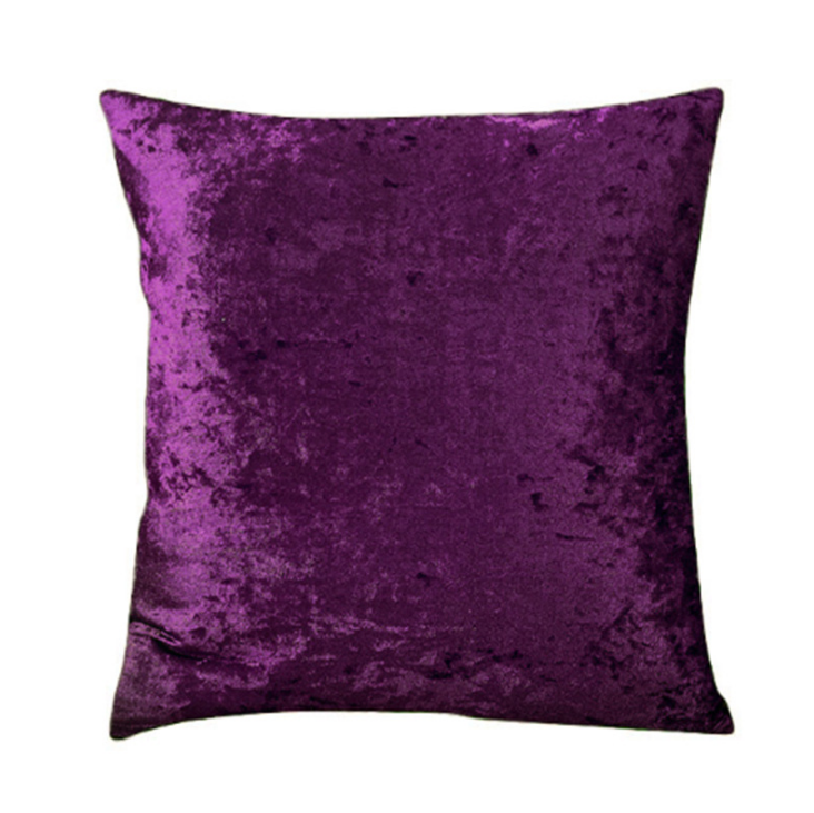 Funda De Cojín Decorativo Moderno Terciopelo Glitter Morado