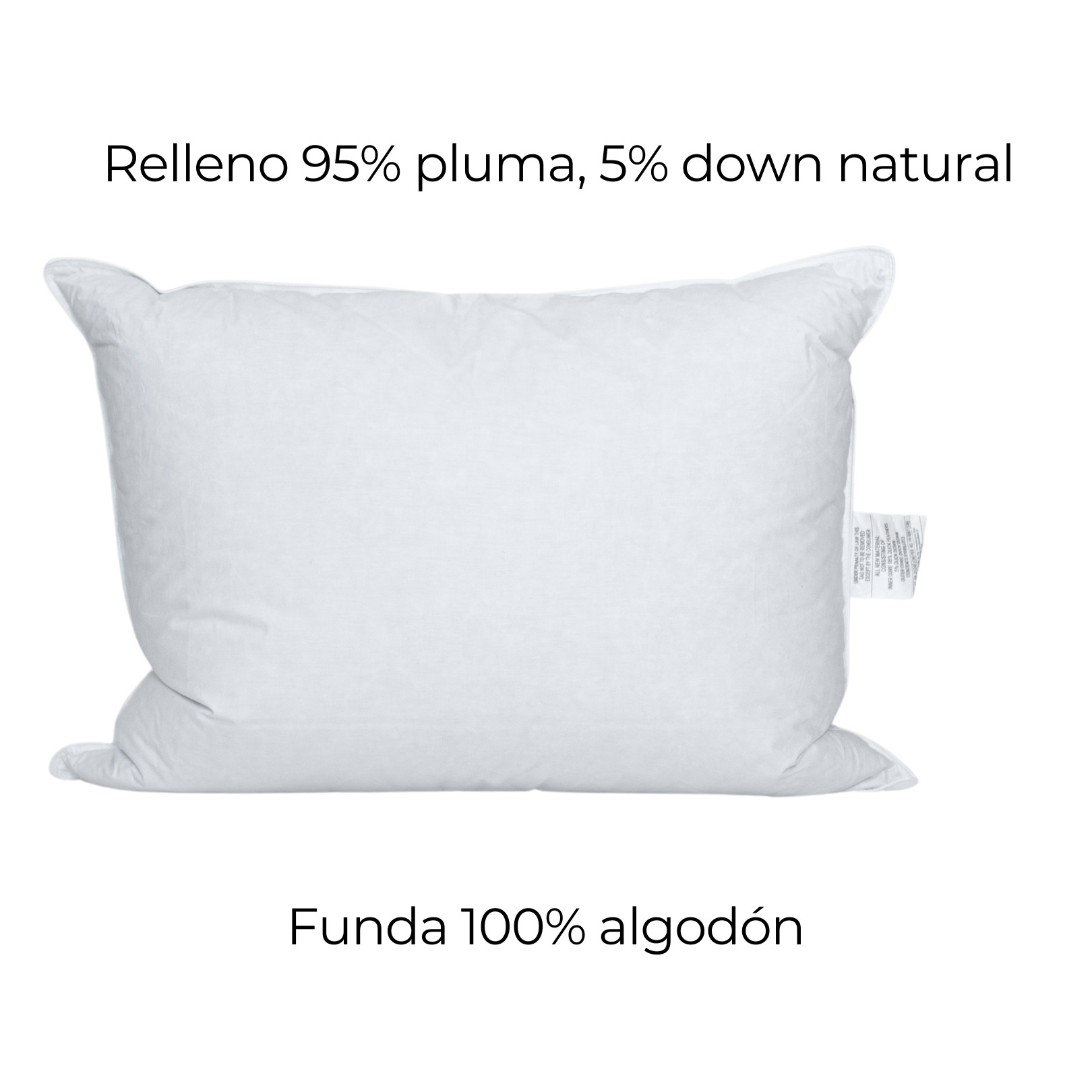 Almohada Premium De Pluma y Down Natural - King