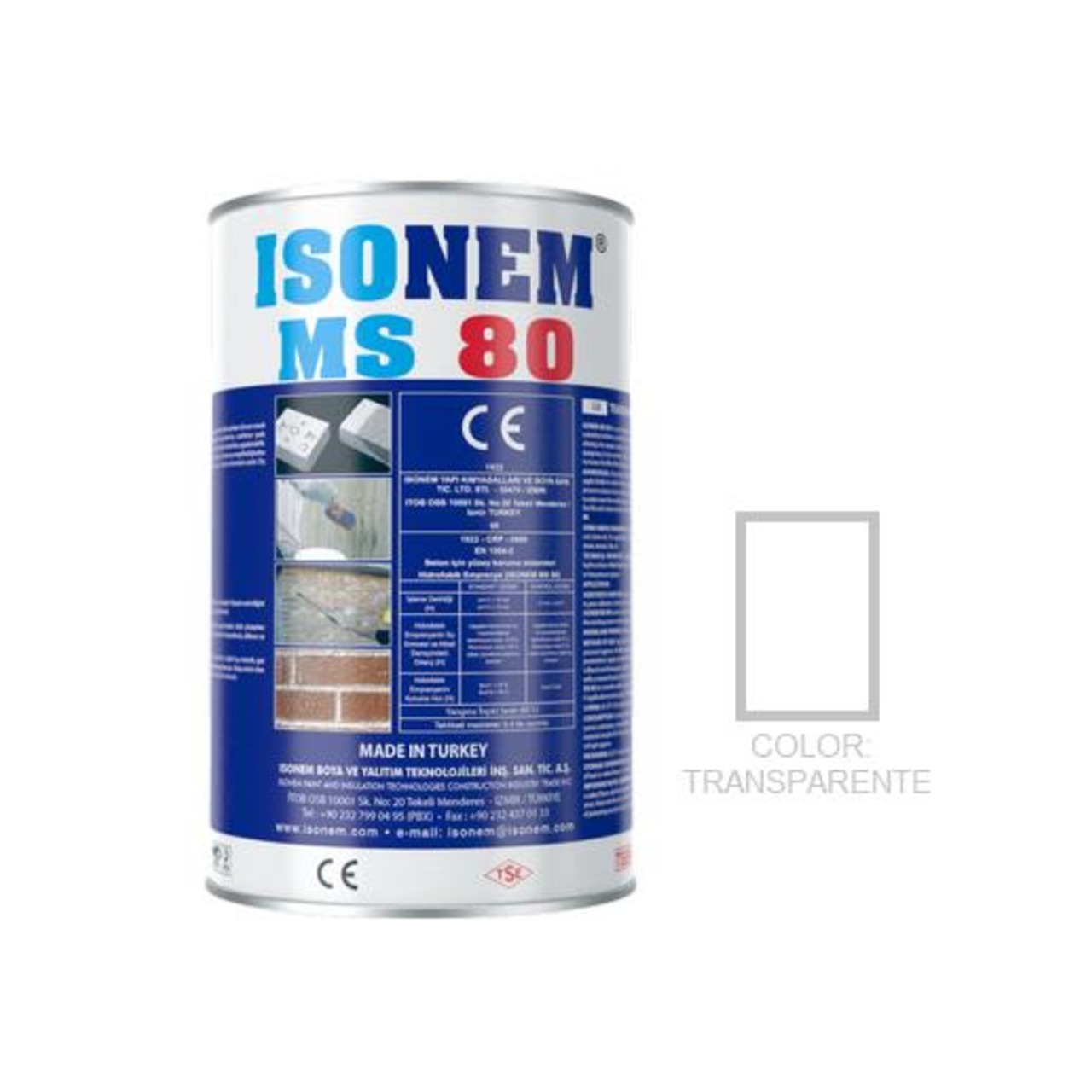 ISONEM MS 80- Impermeabilizante liquido trasparente para exteriores- 3,5 L