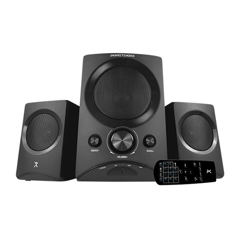 Bocina Perfect Choice Allegro 50W Sistema De Audio 2.1 Usb 2.0 Negro Pc-112761