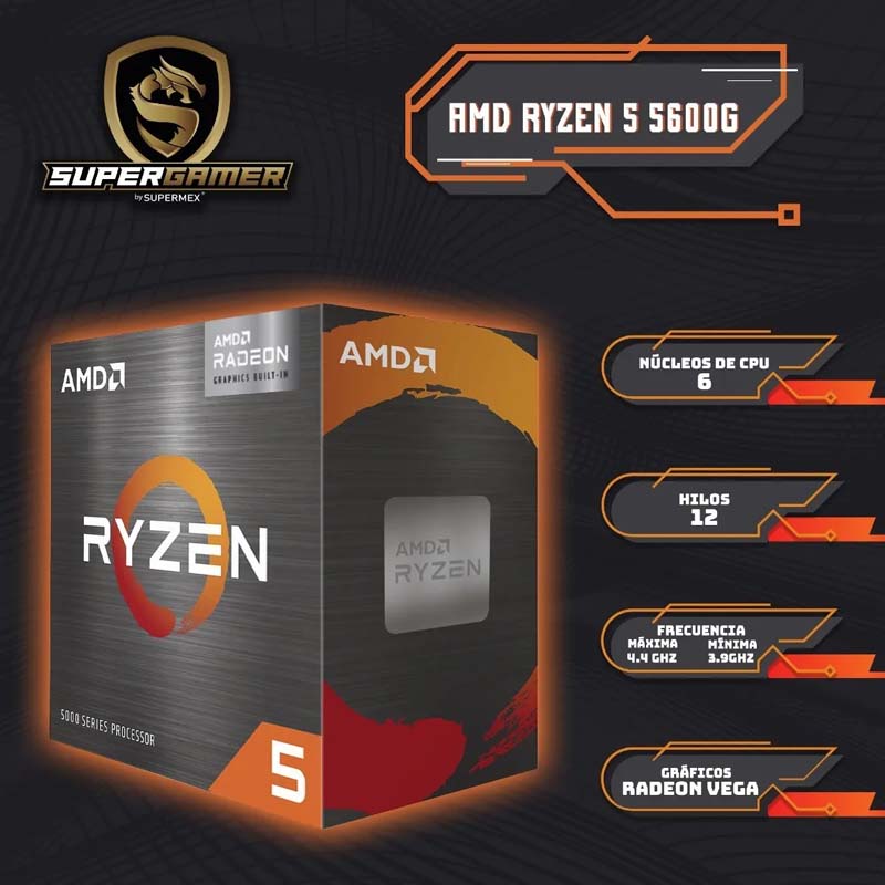 Pc Gamer Grizzly Ryzen5 5600g Rtx 3050 8gb Ssd M2 250gb