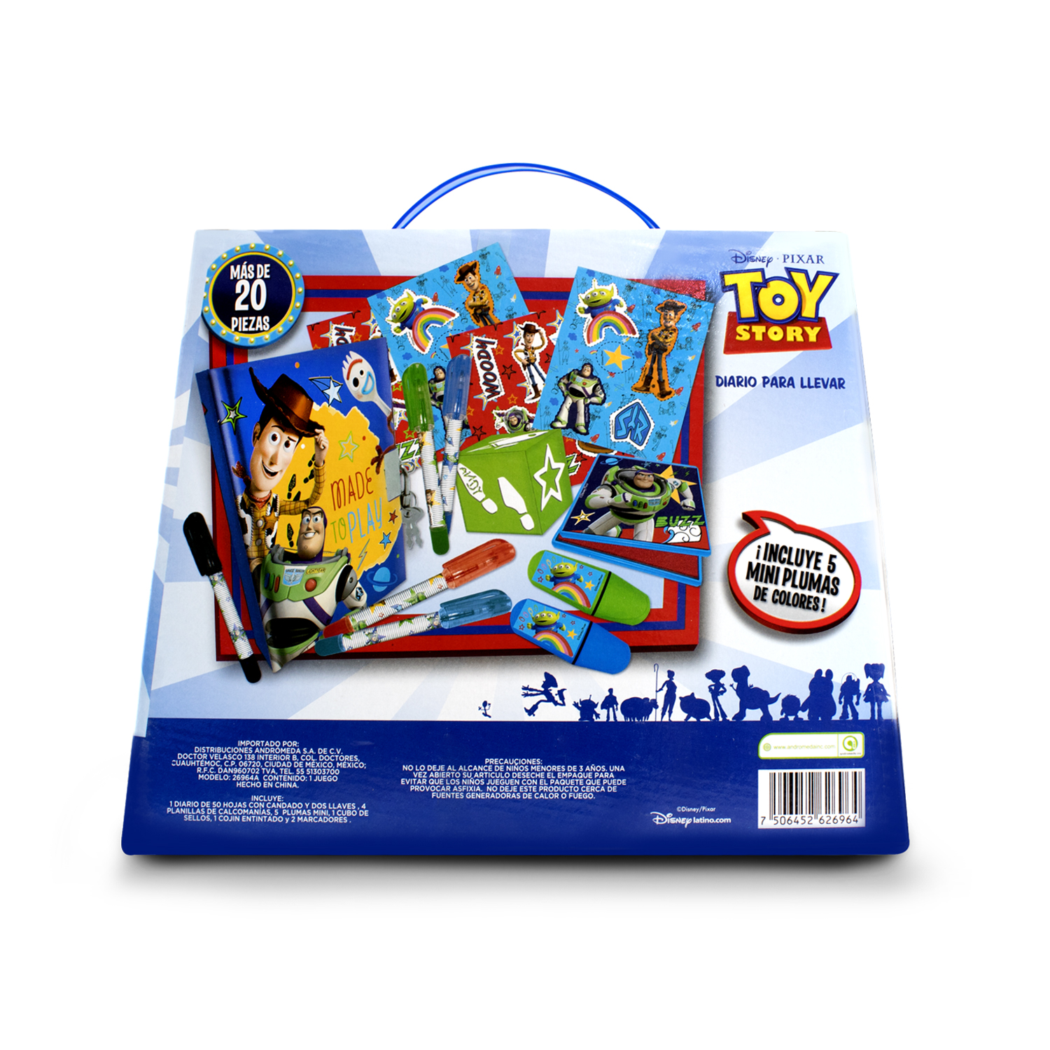  Diario secreto de Toy Story Disney con candado para niños libreta para dibujar 