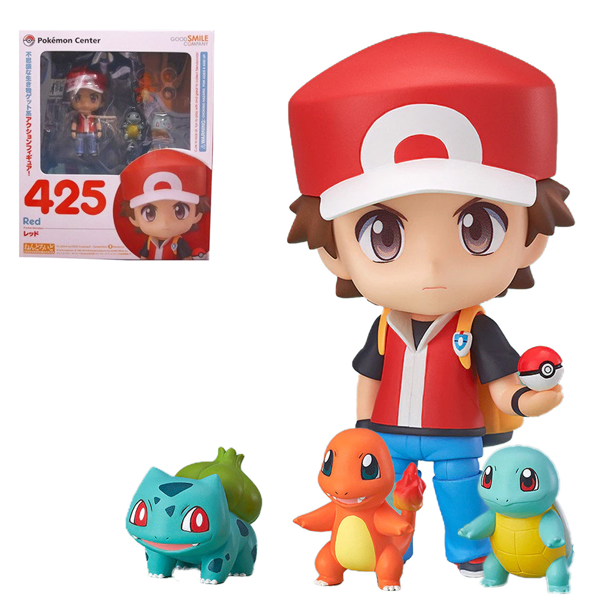 Figura Pokemon Coleccionable Red Charmander Squirtle Bulbasaur Acción
