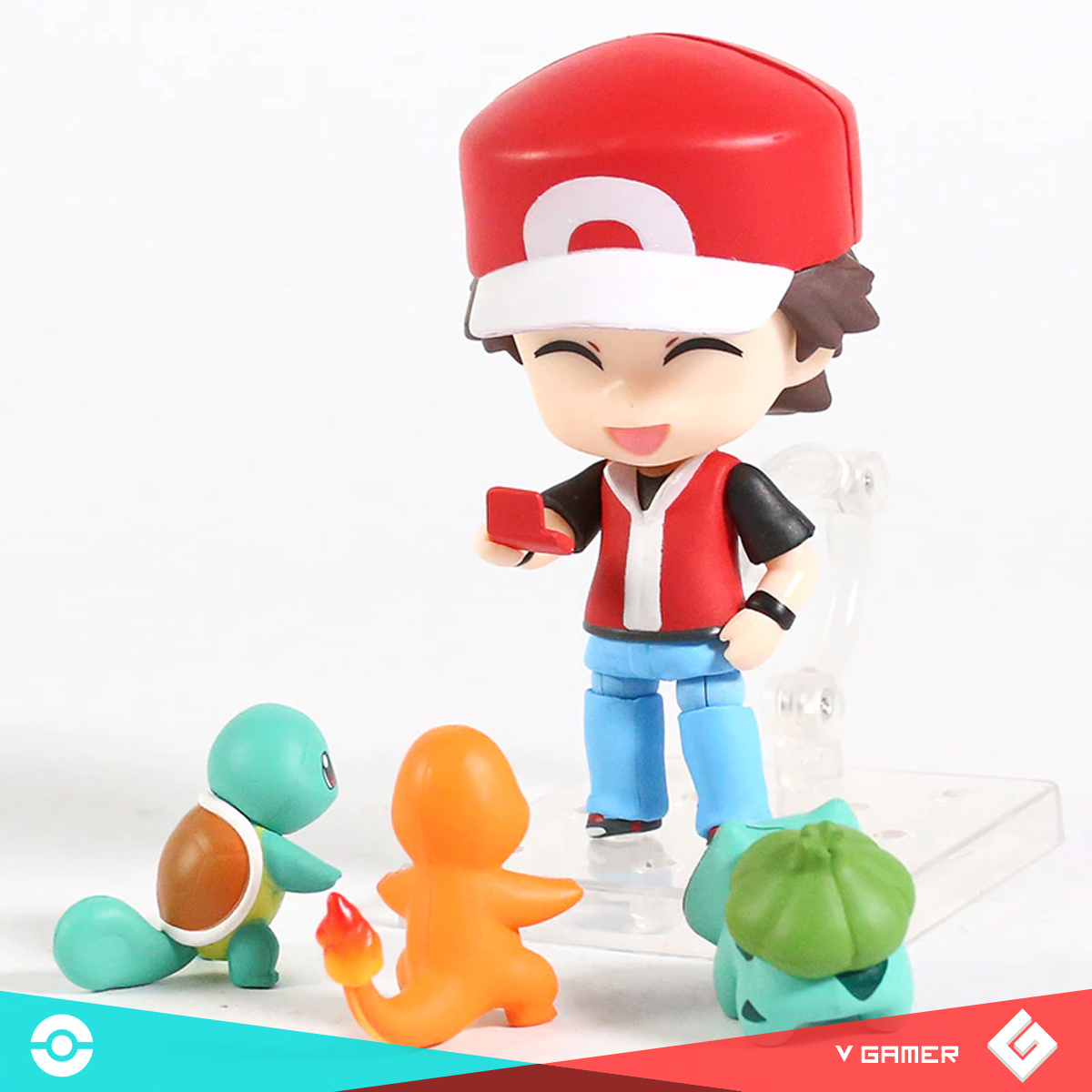 Figura Pokemon Coleccionable Red Charmander Squirtle Bulbasaur Acción