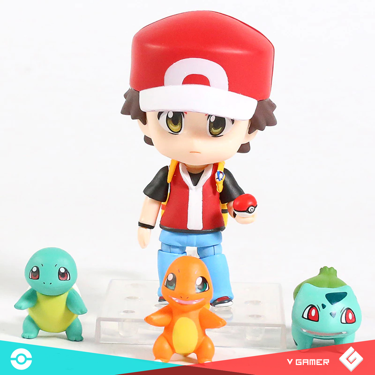 Figura Pokemon Coleccionable Red Charmander Squirtle Bulbasaur Acción