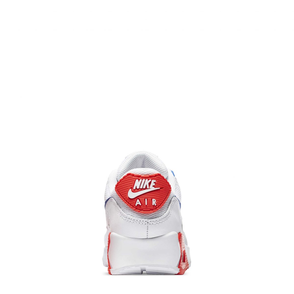TENIS NIKE AIR MAX 90 BLANCO CON NARANJA Y AZUL (CT1039-100)