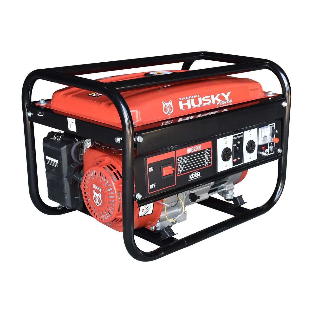 GENERADOR PORTATIL A GASOLINA SWEDISH HUSKY POWER 2.0-2.2 KW - HKG2200